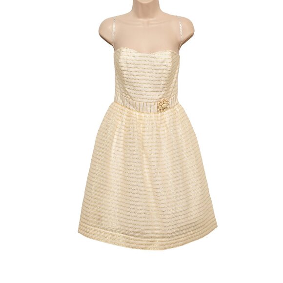 Lilly Pulitzer Dresses & Skirts - LILLY PULITZER- NWT  Kerry Dress White with Gold Metallic. Size 4